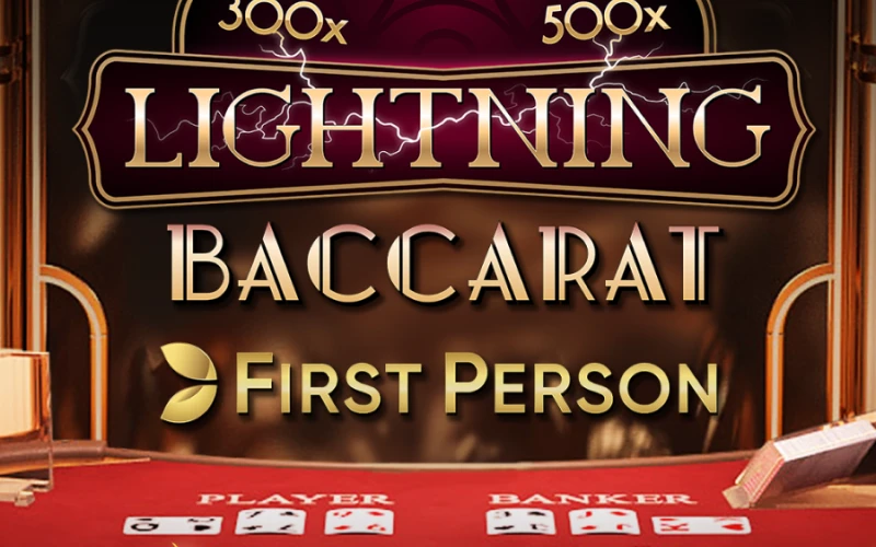 12Bet offers you to play Lightning Baccarat First Person.