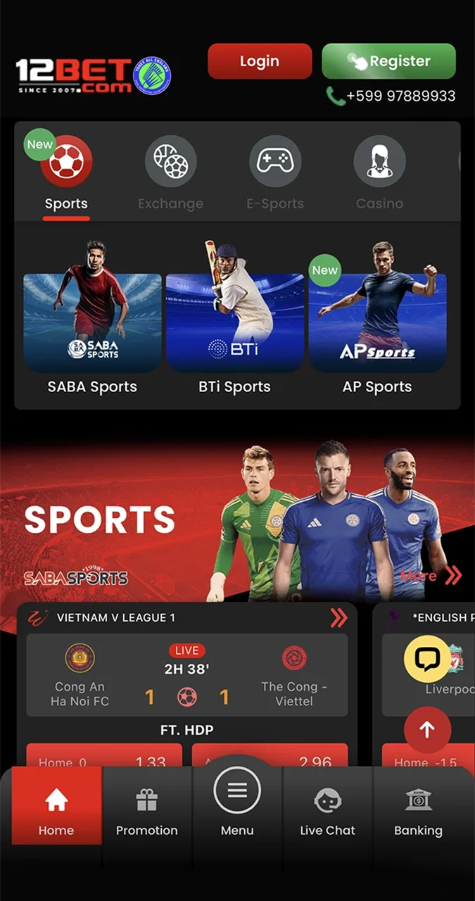 Experience the thrill of sports betting with the 12Bet app.
