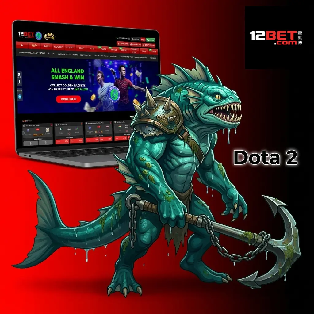 Dota 2 5v5 MOBA esport betting on 12Bet featuring match winner and live odds for top tournaments