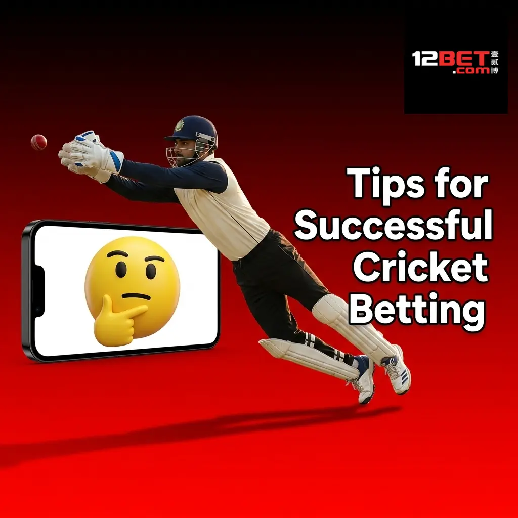 Tips for successful cricket betting on 12Bet including bankroll management, pitch analysis, and live betting strategies