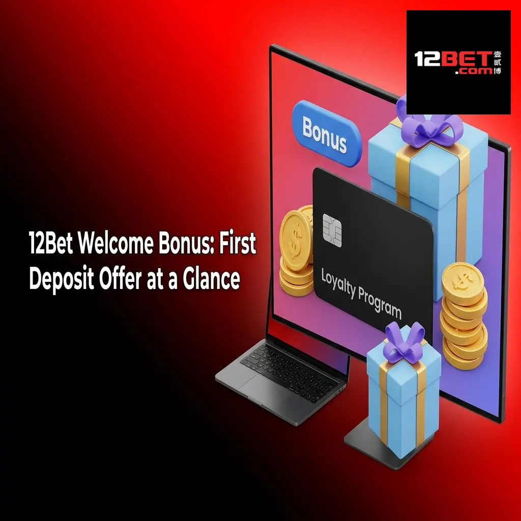 12Bet welcome bonus table showing 88% first deposit match up to ₹8,000 with 8x wagering requirement for sports betting
