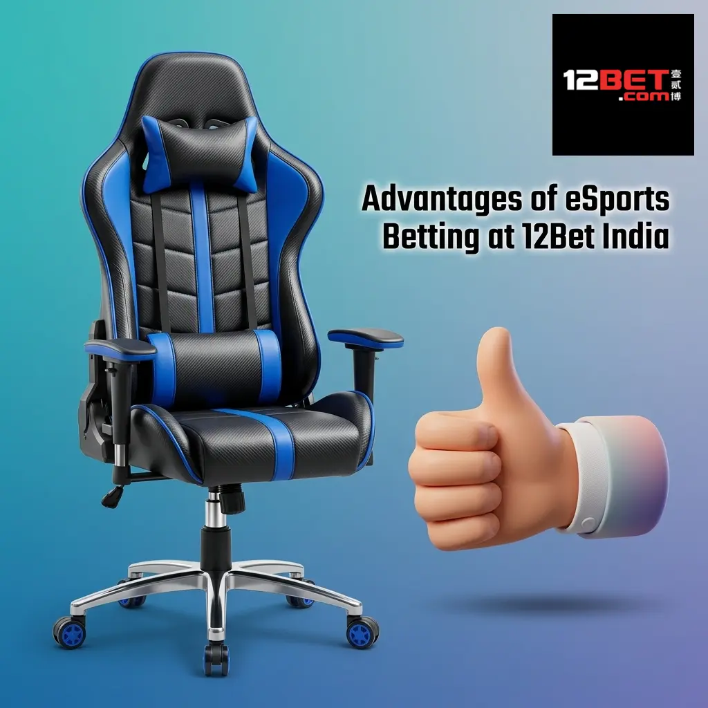 12Bet India esports betting platform showing competitive odds, welcome bonus, INR payments, and mobile app features