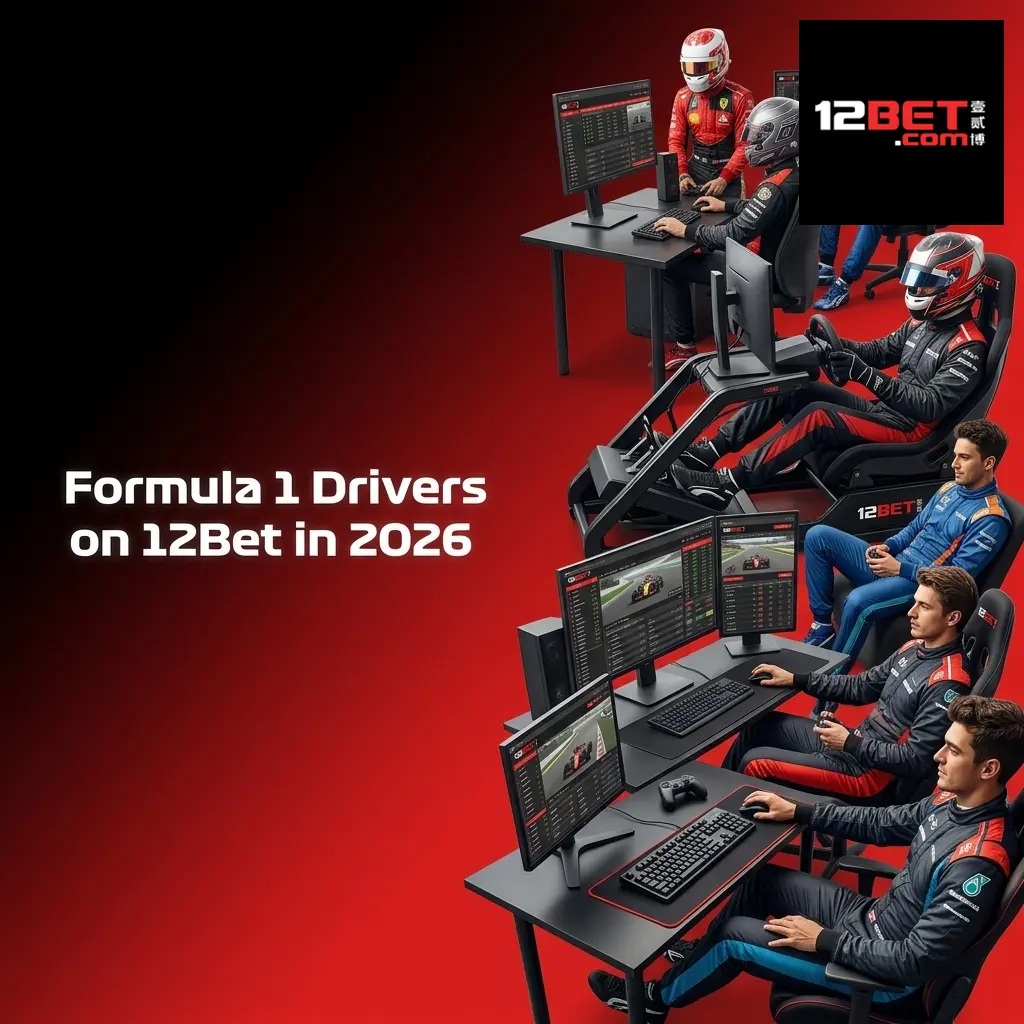2026 F1 World Championship drivers and teams with championship winner odds listed on 12Bet platform