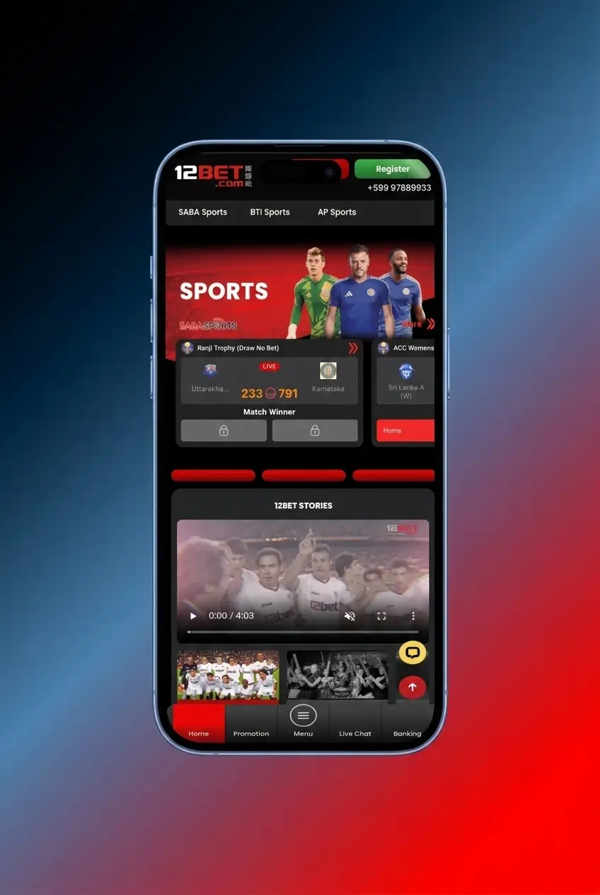 12Bet sports betting interface showing Formula 1 Grand Prix markets with race winner and live betting options