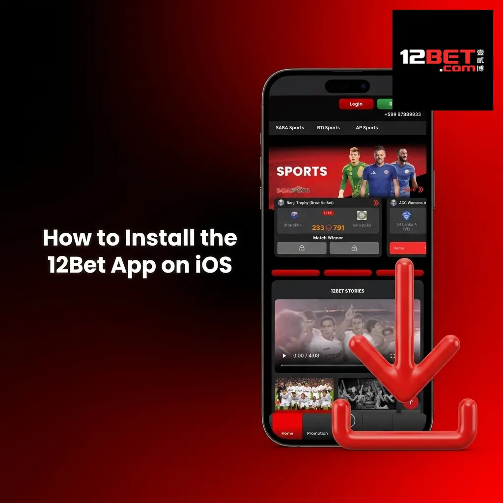 Steps to install 12Bet app on iOS including download, trust developer profile, and login process