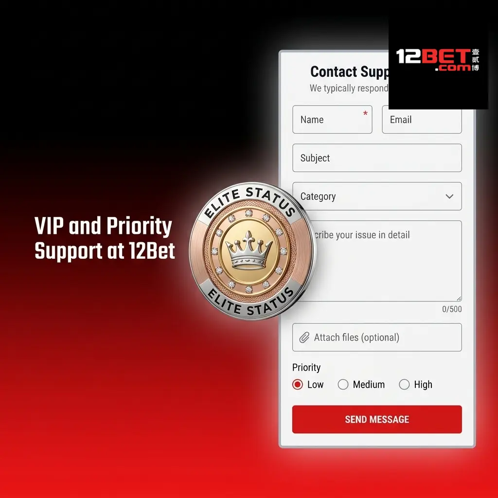 12Bet VIP priority support with dedicated account manager for high-tier players handling withdrawals and account management