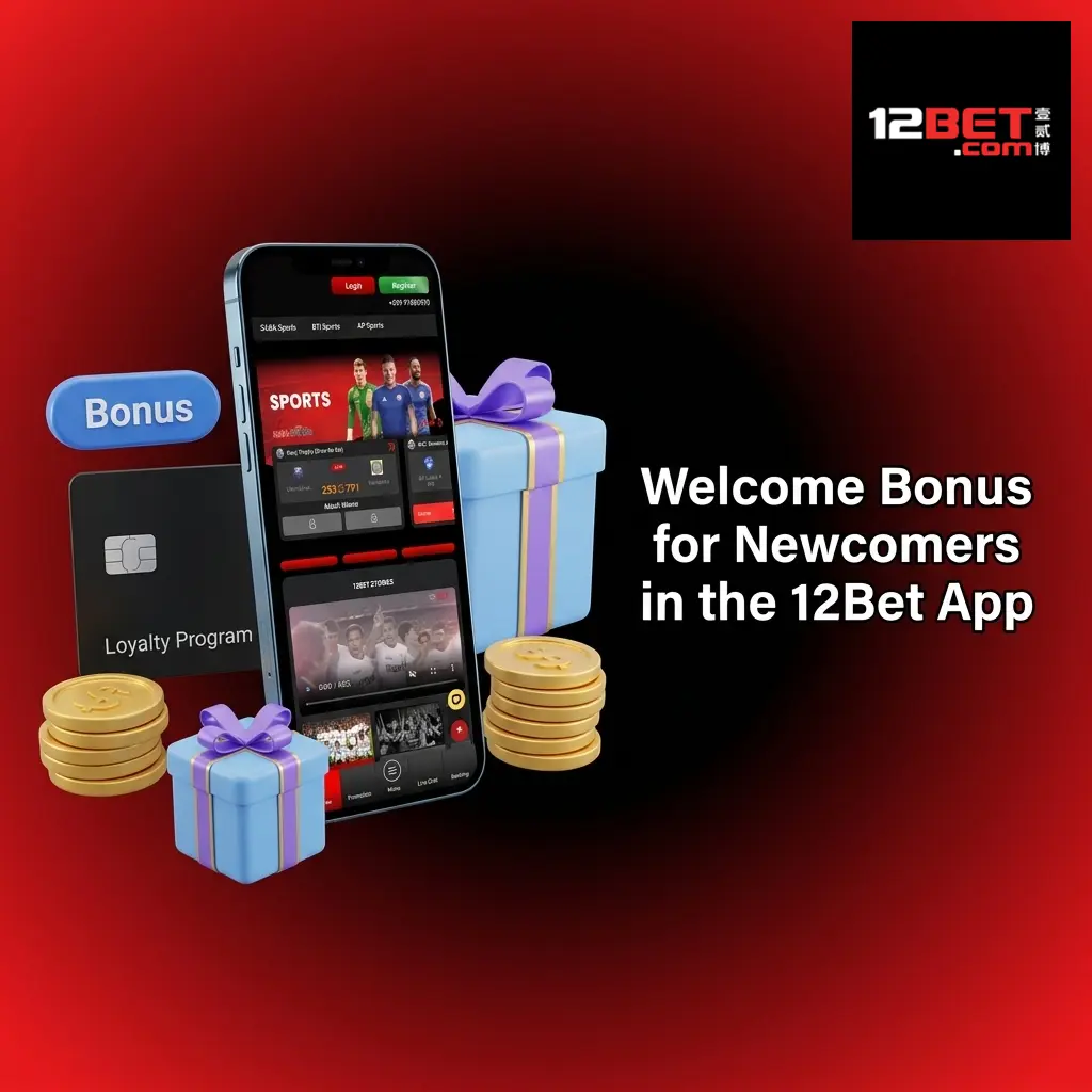 12Bet app welcome bonus options showing 150% sports bonus up to 12,000 INR and 88% casino bonus up to 8,000 INR